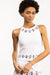 The Jessie Top - White with Embellishment