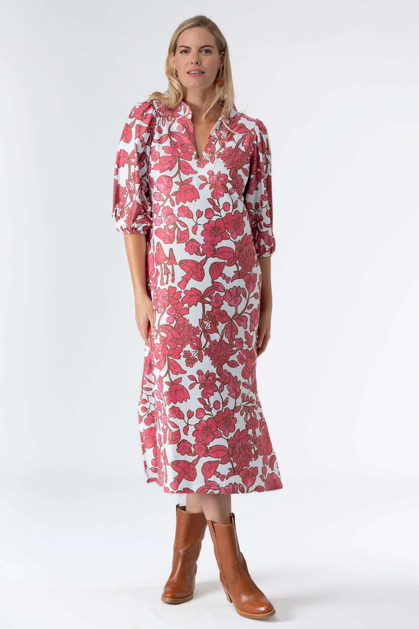 The Brooks Dress - Mushroom Crush