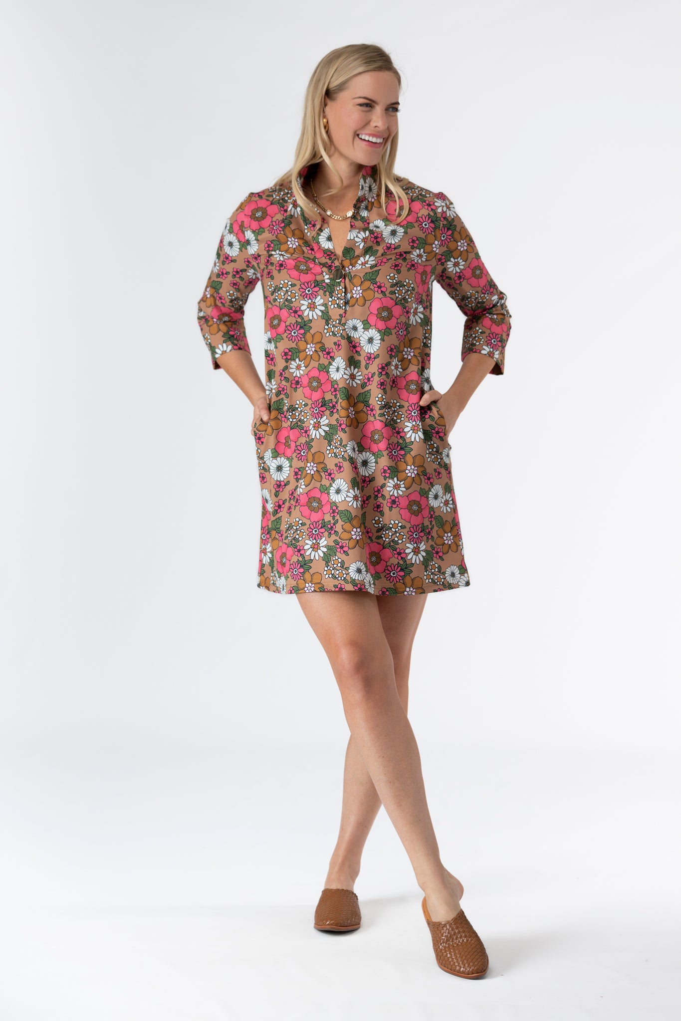 The Sophia Dress - Cashmere Poppies