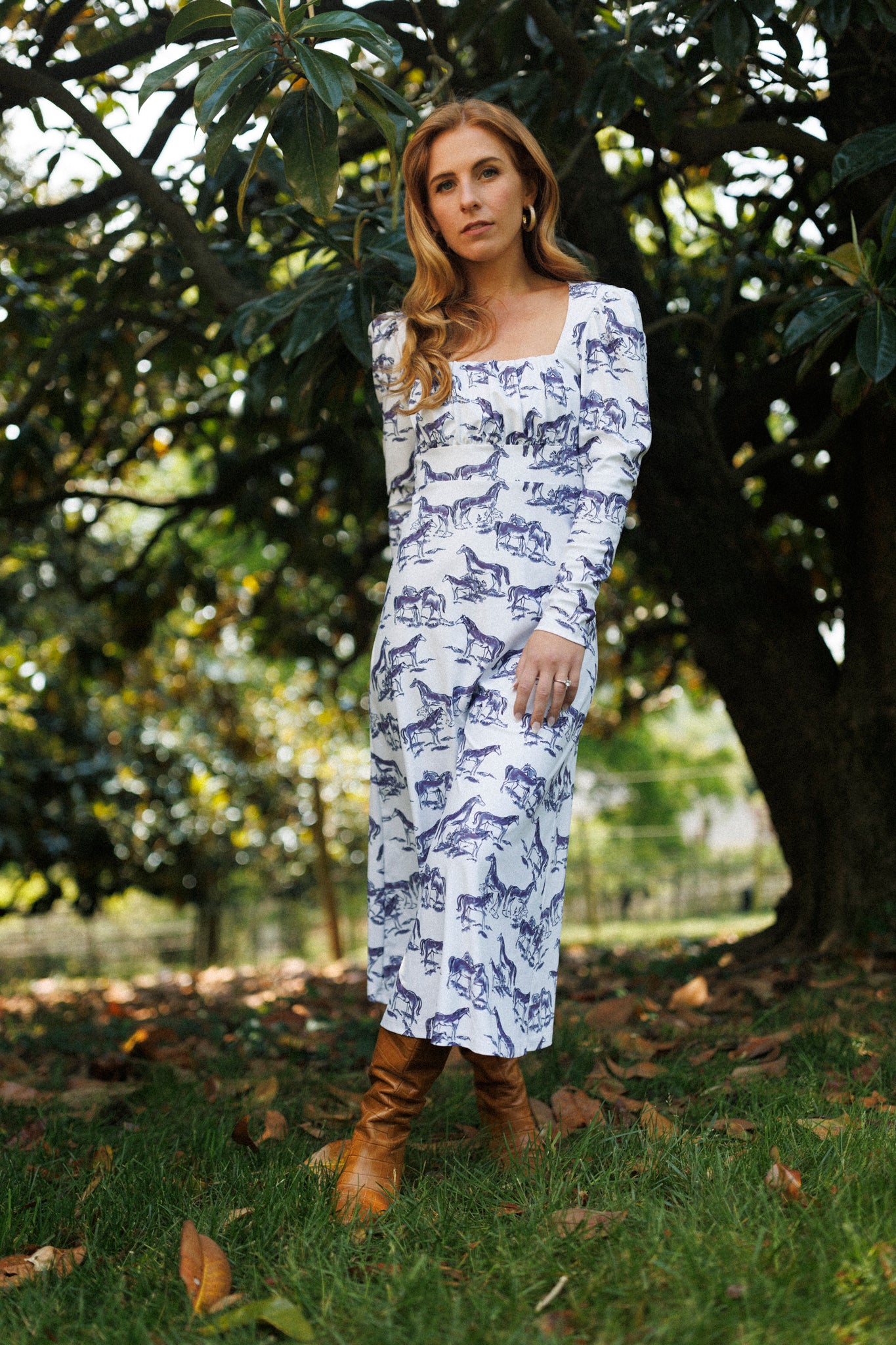 The Emmaline Dress - Wild Horse Toile