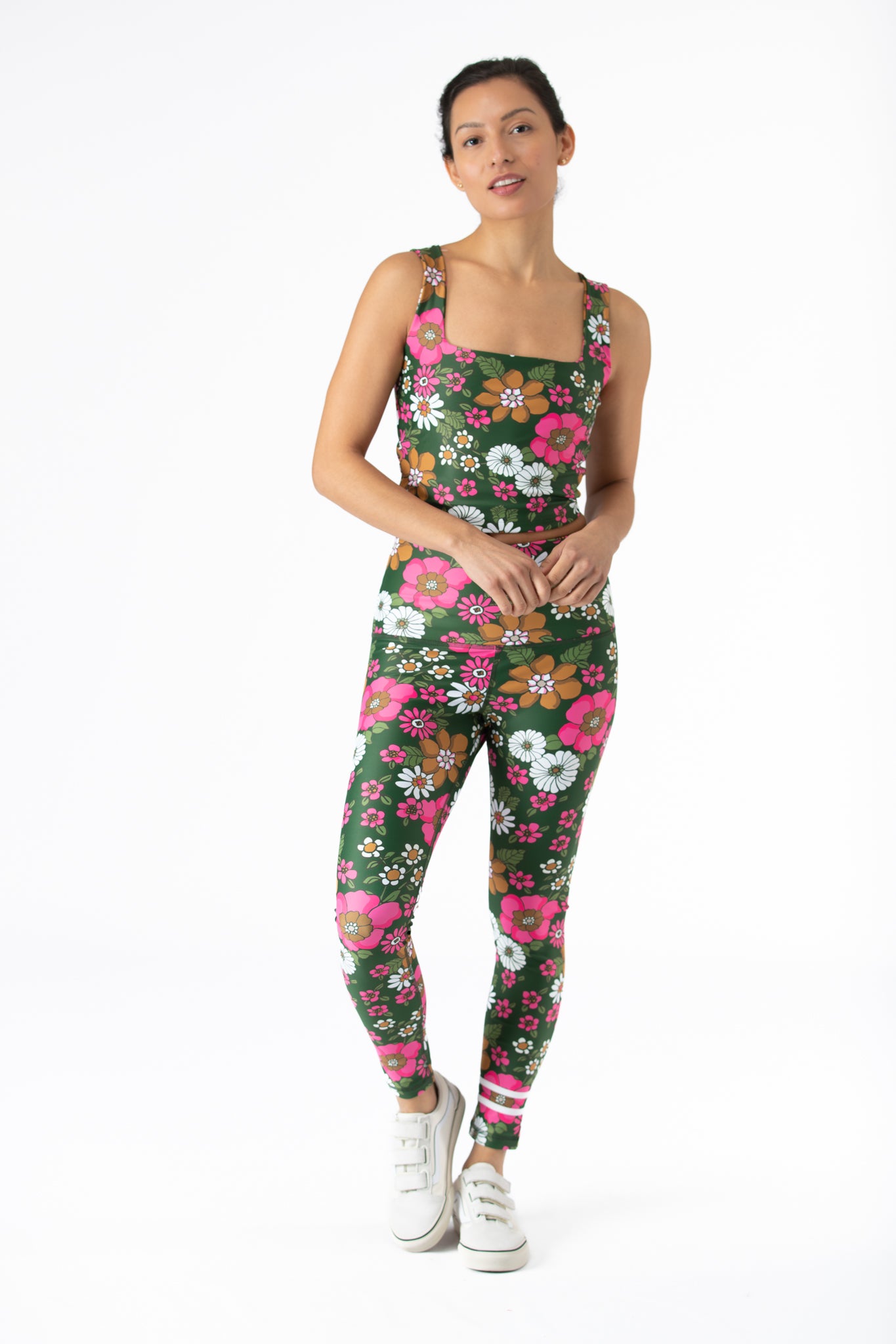 The Goldie Legging - Forest Poppies