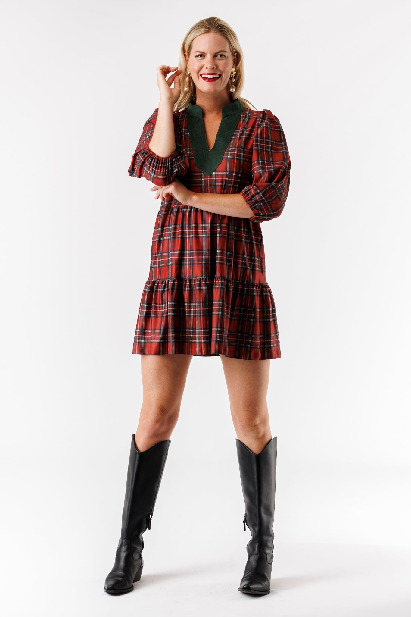 The Tory Dress - Merry Tartan