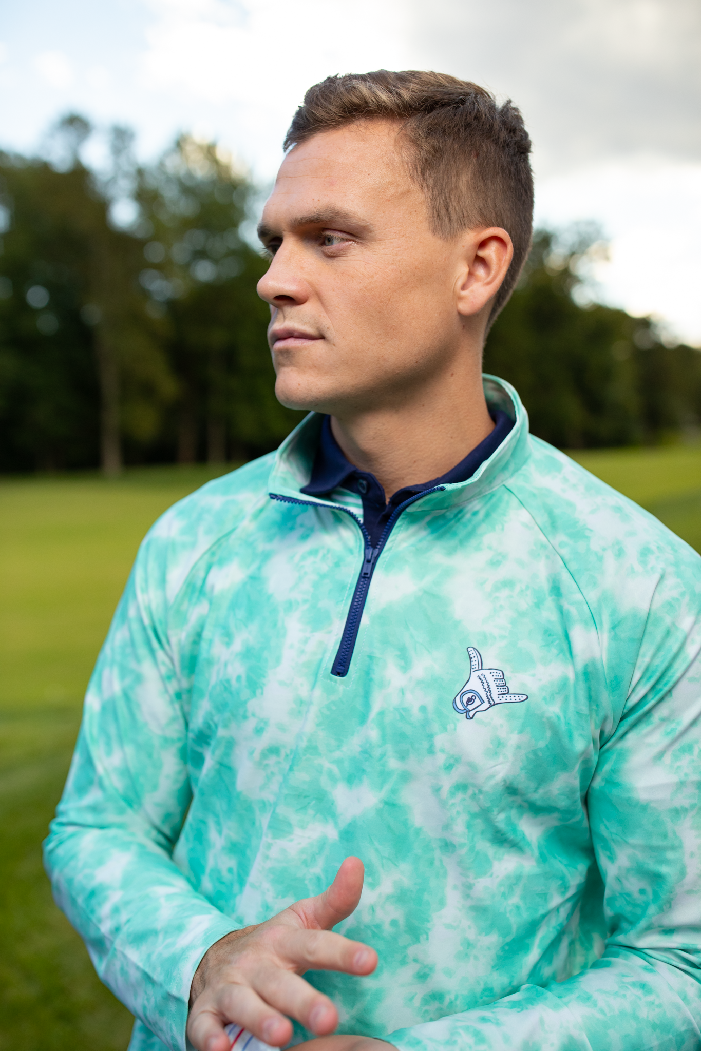 The Captain 1/4 Zip - Golf Hippie Green
