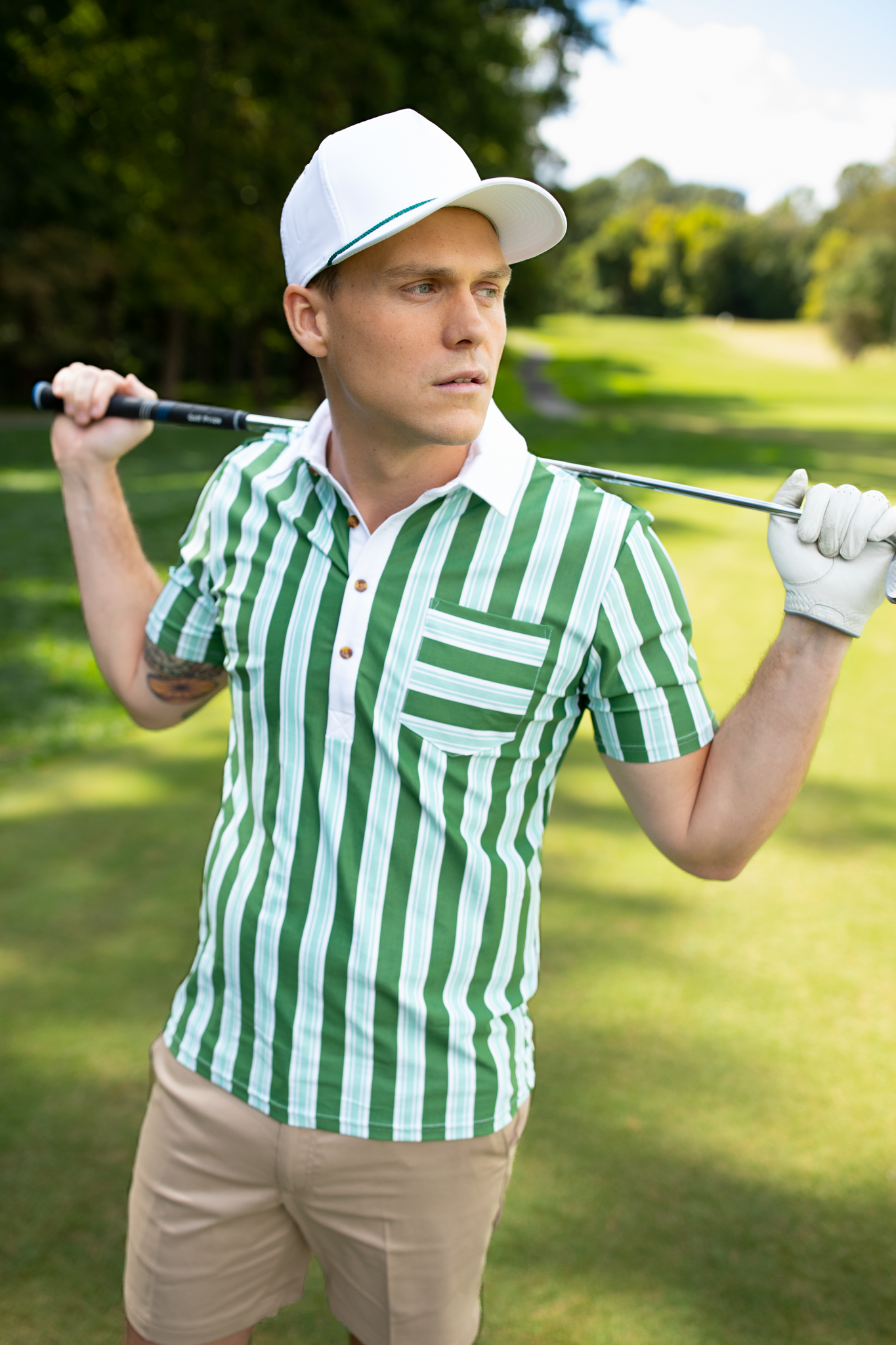 The Eastwood Polo - Caddy Shack Stripe
