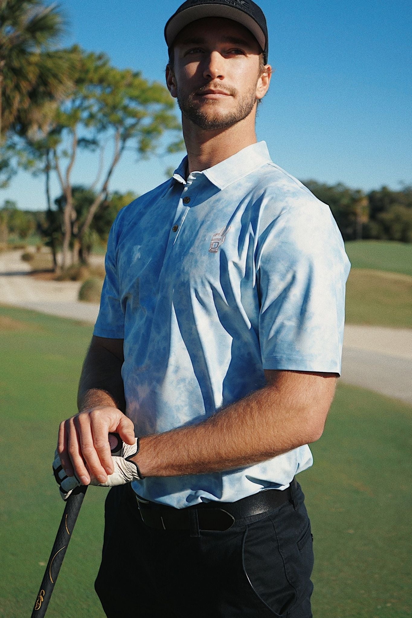 The Smitty Polo - Golf Hippie Blue